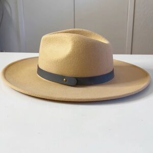 Wide Brim Fedora 100% Wool